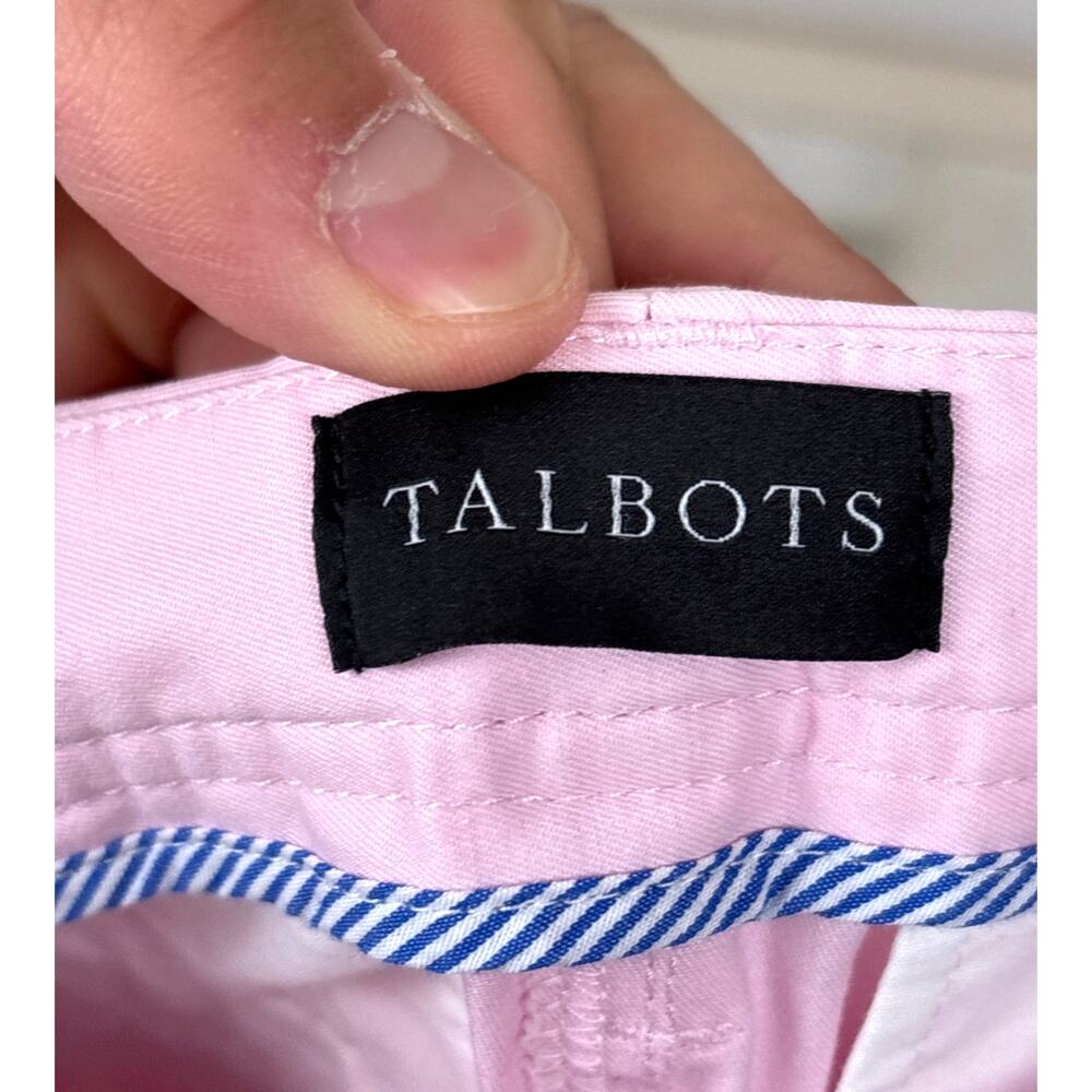 Talbots Womens 4 Petite Light Pink Relaxed Chino Ankle Cotton Beach Summer Pants - Picture 6 of 9